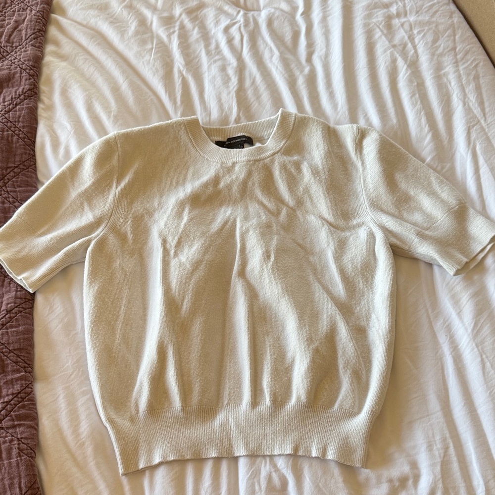 French Connection Cream Crew Neck Sweater